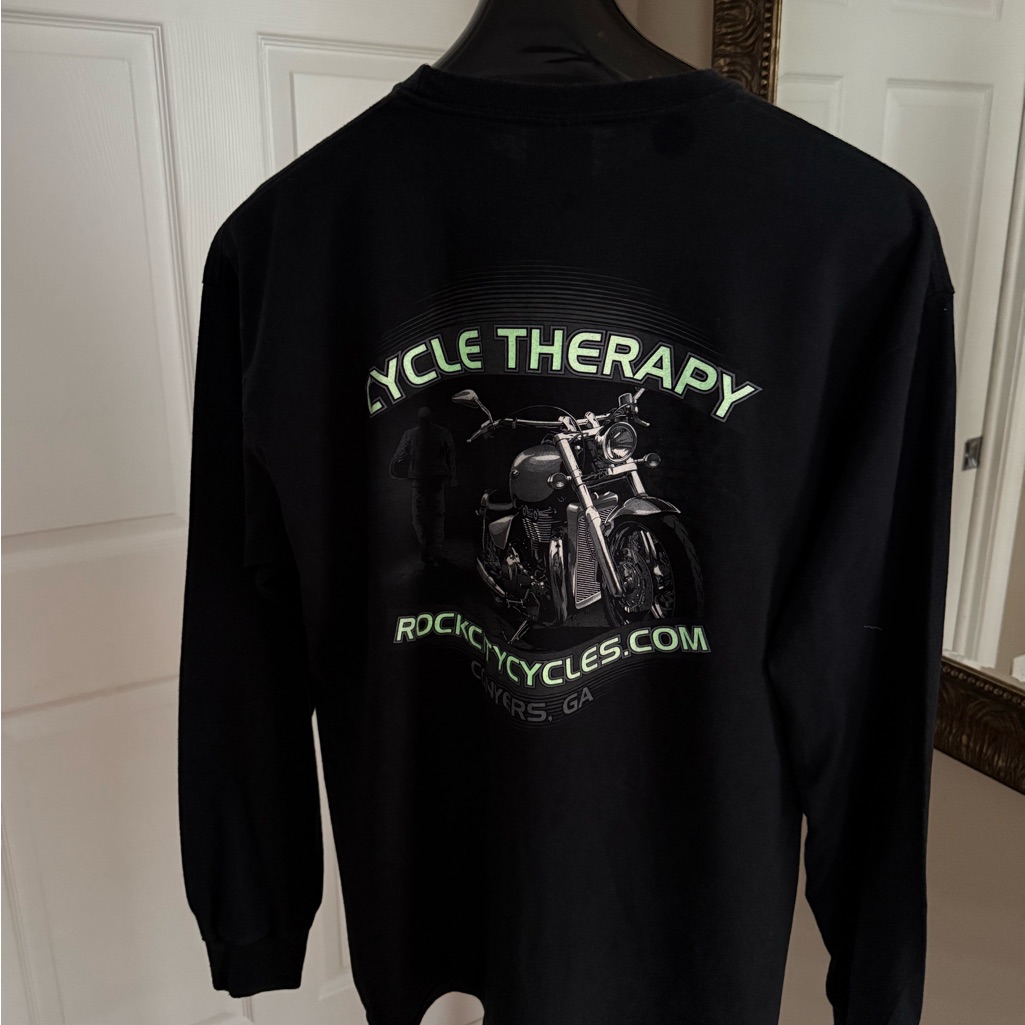 Glow In The Dark Cycle Therapy Black Long Sleeve Shirt Glow In The Dark Cycle Therapy Black Long Sleeve Shirt